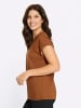 Sieh an! Kurzarm-Shirt in cognac