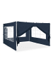 relaxdays 4x Pavillon Seitenwand in Blau - (B)300 x (H)200 cm