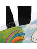 Mr. & Mrs. Panda Damen Schultertasche Einhorn Stolzieren Design ... in Weiß
