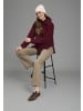 Laura Scott Fleecepullover in bordeaux