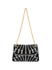 faina Women Flap Bag in Black