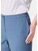GOLDNER Kurzgröße:  Hose Elegante Hose mit etwas weiterem Bein in taubenblau