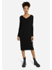 Elisa&me Strickkleid V-neck Knit Dress S3 in Schwarz