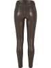 Urban Classics Trousers - Leather - Faux Leather in brown
