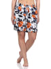 NORMANN Shorty Schlafanzug Hose kurz Mix & Matchflorale - 79788 in orange