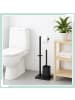 relaxdays WC Garnitur in Schwarz - (B)20 x (H)67,5 x (T)15,5 cm