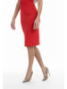 faina Damen Strick Midirock in Rot