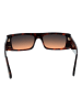 GCDS Unisex Sonnenbrillen Rechteck Braun