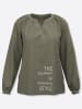 Heine Bluse in moos-ecru