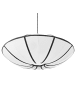 Beliani Pendelleuchten GUASARE in Weiß/Schwarz - (W) 70 x (H) 80 x (L) 70 cm