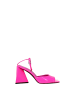 The Attico Pink Leder Stiletto Absatz Sandalen