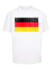 F4NT4STIC T-Shirt Germany Deutschland Flagge distressed in weiß
