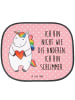 Mr. & Mrs. Panda Sonnenschutz Auto Einhorn Herz mit Spruch in Rot Pastell