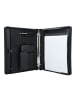 Dermata Schreibmappe Leder 34 cm in schwarz