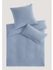 Hessnatur Musselin Bettwäsche-Set in graublau
