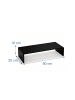 relaxdays Monitorständer in Schwarz - (B)50 x (H)10 x (T)20 cm