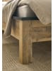 Furn.Design Schlafzimmer-Set 3-teilig in Used Wood hell, anthrazit, Doppelbett 180 x 200 cm