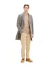 Tom Tailor Mantel in beige brown wool check