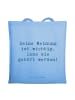 Mr. & Mrs. Panda Canvas Tasche Spruch Mutig zu seinen Meinungen ... in Sky Blue