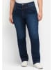 sheego Stretch-Jeans in dark blue denim