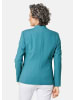 GOLDNER Blazer mit raffinierter Kragenlösung in türkis