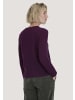 Hessnatur Strick Pullover Regular in dunkles purpur
