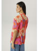 Aniston SELECTED Chiffonbluse in orange-flieder-beige-apricot-rosa