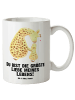 Mr. & Mrs. Panda Große Teetasse Giraffe Kind mit Spruch in Weiß