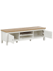 Beliani TV-Möbel ATOCA in Weiß/Braun - (W) 140 x (H) 41 x (L) 39 cm