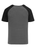 Humy T-Shirt 2er Set mit Raglanärmeln im Colorblock Design in Anthrazit