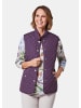 GOLDNER Sportive Steppweste in dunkle pflaume