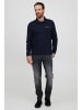 FQ1924 Langarmshirt FQMarten 21900105-ME Modisches Langarmshirt mit Polokragen in Blau