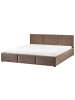 Beliani 2-tlg Doppelbett BOUSSE in Beige