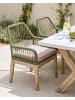 Beliani 4er-Set Gartenstuhl OLBIA in Grün/Braun/Beige