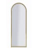 Mauro Ferretti Wandspiegel mit goldfarbenem Glasrahmen, 55 x 2 x 150 cm
