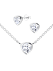 Alexander York Schmuckset 6 mm TRILLION ZIRKONIA in 925 Sterling Silber, 4-tlg.