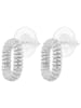 Adeliás Damen Ohrringe – Ohrstecker aus 925 Silber in silber