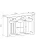 Feldmann-Wohnen Sideboard Ascot grün 130 / 43 / 86cm