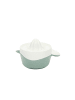 Excellent Houseware Zitruspresse mit Behälter in Hellgrün, (B) 12,5 x (H) 10,5 x (L) 17 cm