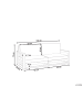 Beliani Gartensofa TIMOR in Heller Holzfarbton/Grau/Beige - (W) 184 x (H) 72 x (L) 75 cm