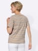 WITT WEIDEN Ringelshirt in beige-weiß-geringelt