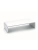 relaxdays Monitorständer in Weiß - (B)50 x (H)10 x (T)20 cm