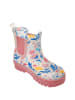 Playshoes Regenstiefel Halbschaft Blumen in ecru