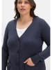 sheego Strickjacke in indigo meliert