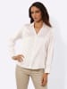creation L Satin-Bluse in ecru