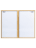 Beliani Wandspiegel ROSELL in Braun - (W) 80 x (H) 65 x (L) 8 cm