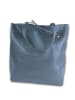 Florence Leder Shopper, Schultertasche Florence Tasche blau ca. 28cm