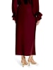 Vera Mont Satinrock wadenlang in Deep Dahlia