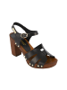 Les Tropéziennes par M Belarbi Sandalen mit Lederabsatz Les Tabara Schwarz