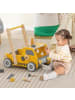 COSTWAY 2-in-1 Lauflernwagen Holz in Gelb